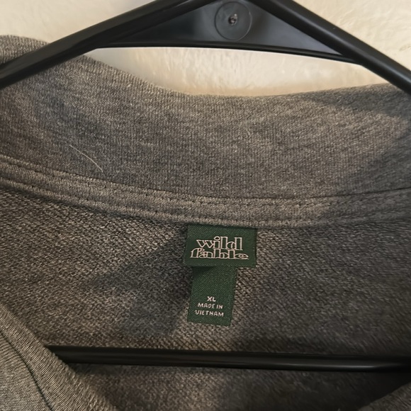 Wild Fable Heather Gray Collared Pullover - Picture 4 of 6